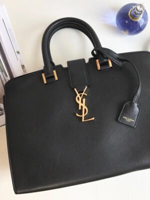 YSSL Monogram Cabas Small Black For Women 12in/31cm YSL