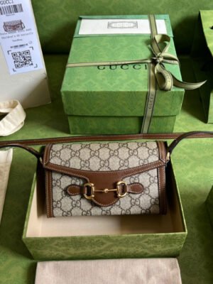 gg Horsebit 1955 Mini Bag Beige For Women, Women’s Bags 7.1in/18cm gg ???699296 92TCG 8563