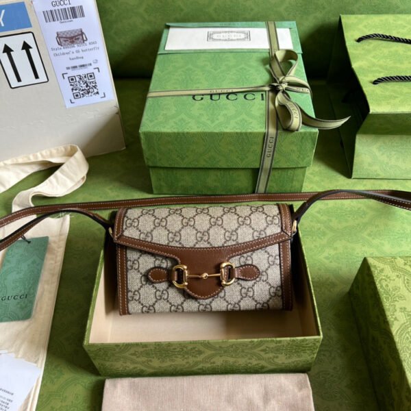 gg Horsebit 1955 Mini Bag Beige For Women, Women’s Bags 7.1in/18cm gg ???699296 92TCG 8563
