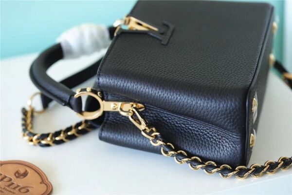 017b3b44 LV Capucines Mini Taurillon Black For Women, Shoulder And Crossbody Bags 21cm/8.3in LV