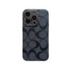 Coach iPhone Case Leather Black -QBK240513
