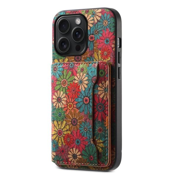 Vintage  Floral seasons Leather Wallet Case  ¨C Boho Chic Protection for iPhone Case
