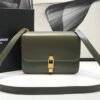 YSSL Le Carre Satchel In Box Dark Green For Women 9in/23cm YSL