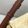 FI Small Croissant Hobo Bag Raffia For Women, Handbags, Shoulder Bags 11.4in/29cm FF 8BR790AFGJF1E1B