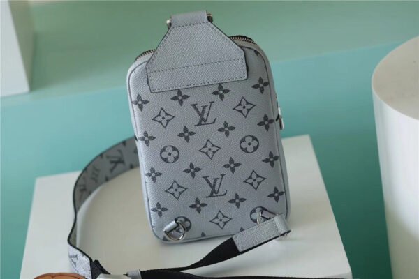 LV Outdoor Sling Bag Taigarama Gunmetal Gray For Men, Bags, Crossbody Bags 8.3in/21cm LV?