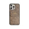 Coach iPhone Case With Card Holder Wallet Dark Brown  -SZK240425