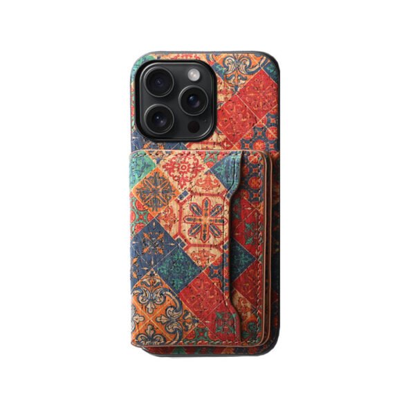 Vintage  Floral seasons Leather Wallet Case  ¨C Boho Chic Protection for iPhone Case