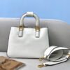 FI Small FF Tote Shoulder White Bag For Woman 30cm/12in