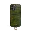 Alligator Print Celine iPhone Case With Card Holder And Strap Green -EYP241415