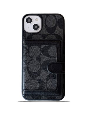 Coach iPhone Case With Wallet And Crossbody Strap Black -XK240402