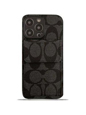 Coach iPhone Case With  Wallet Black-HP240513