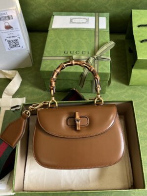 gg Bamboo 1947 Small Top Handle Bag Cuir  For Women 8,3in/21cm 675797 10ODT 2579