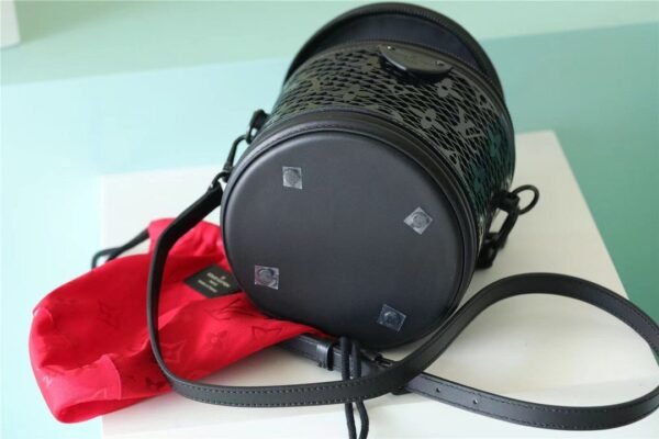 055add11 LV Cannes Monogram Lace Black For Women, Women’s Bags, Shoulder And Crossbody Bags 6.7in/17cm LV M20363