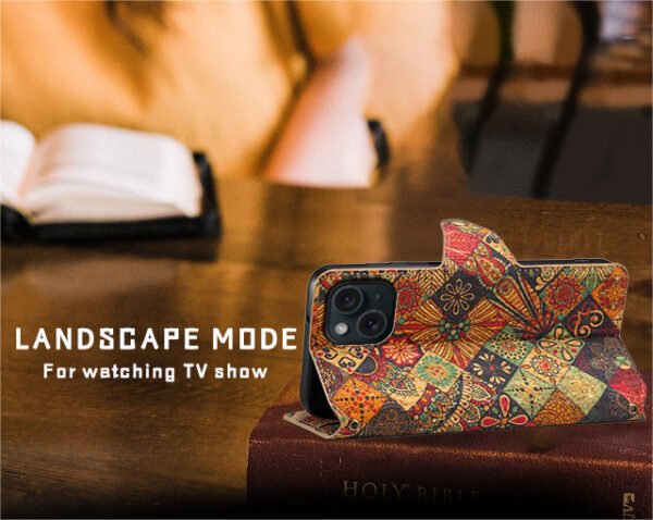Vintage  Floral seasons Leather Wallet Case  ¨C Boho Chic Protection for iPhone Case