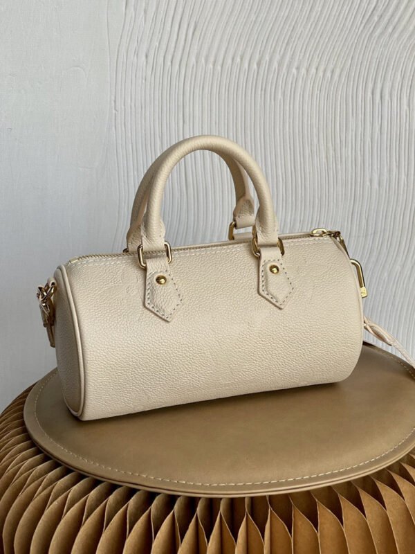 06bbae94 LV Papillon BB Bag In Monogram Empreinte For Women 7.9in/20cm Cr¨¨me Beige M45994