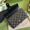 gg Dionysus gg Mini Chain Bag Black And Ivory gg Denim Jacquard For Women 8in/20cm 401231