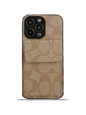 Coach iPhone Case With  Wallet Coffee-HP240513