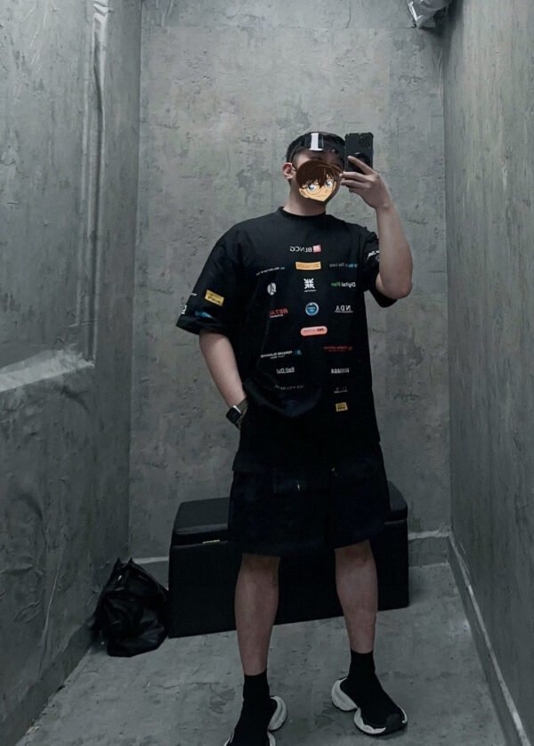 07e93473 Balenciaga Logo-Print T-Shirt