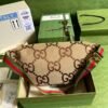 gg Jumbo gg Belt Bag Camel And Ebony Jumbo gg Canvas For Women? 15.3in/39cm gg 696031 UKMDG 2570