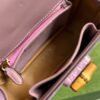 gg Bamboo 1947 Crocodile Top Handle Bag Pink For Women, Women’s Bags 10.2in/26cm gg