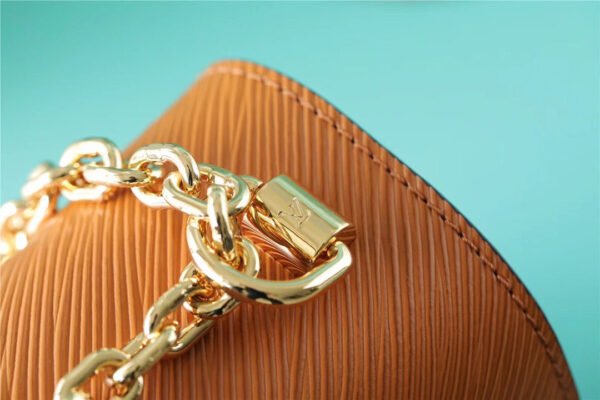 LV Twist MM Epi Gold Miel Brown For Women, Women¡¯s Bags, Shoulder And Crossbody Bags 9.1in/23cm LV M59686