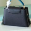 LV Capucines BB Taurillon Black/Blue For Women, Women’s Bags, Shoulder And Crossbody Bags 10.6in/27cm LV
