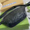 gg Embossed Belt Bag Black gg Embossed For Men? 9.1in/23cm gg 658582 1W3CN 1000