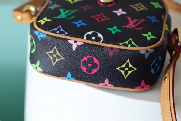 LV Rift Bag Monogram Multicolore Canvas Black For Women, Women¡¯s Handbags, Shoulder And crossbody Bags 5.7in/13.5cm LV