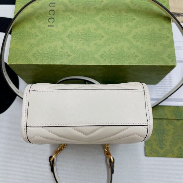 gg Marmont Matelasse Mini Bag White For Women, Women’s Bags 7.5in/19cm gg ?696123 DTDHT 9022