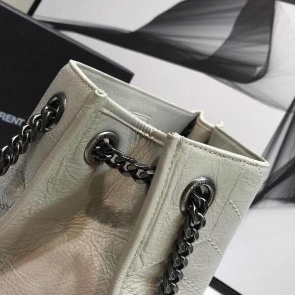 YSSL Niki Medium Shopping Bag White For Women 12.6in/32cm YSL?