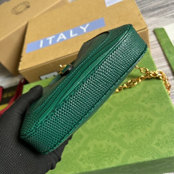 gg Jackie 1961 Lizard Mini Bag Green For Women, Women’s Bags 7.5in/19cm gg ?