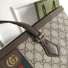 gg Ophidia gg Medium Tote Bag Beige/Ebony gg Supreme Canvas And Brown For Women 15in/38cm 631685 96IWB 8745