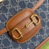 gg Horsebit 1955 Shoulder Bag Blue And Ivory For Women, Women’s Bags 9.8in/25cm gg