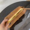 FI First Small Brown Fox Fur Bag For Woman 26cm/10in