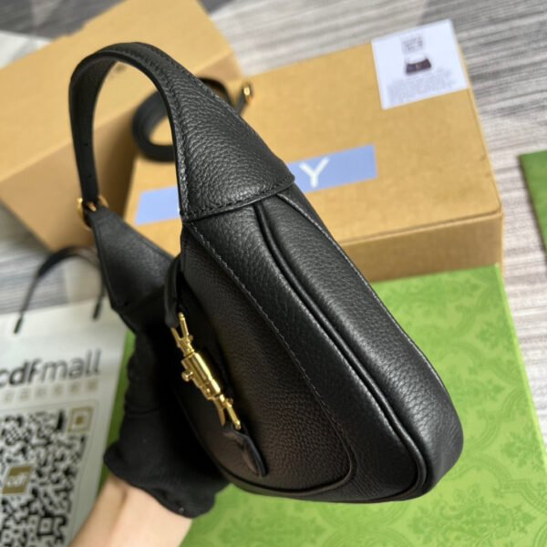 gg Jackie 1961 Mini Shoulder Bag Black For Women, Women’s Bags 7.5in/19cm gg ?637091 10O0G 1000