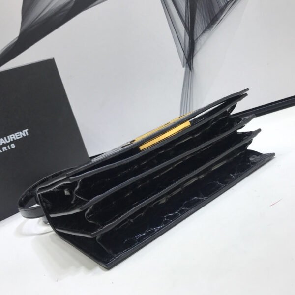 0bb3a306 YSSL Cassandra Small Crossbody Bag With Stone Print Black For Women 7.4in/19cm YSL