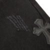CHROME HEARTS BLACK CROSS PATCH JEANS BLACK
