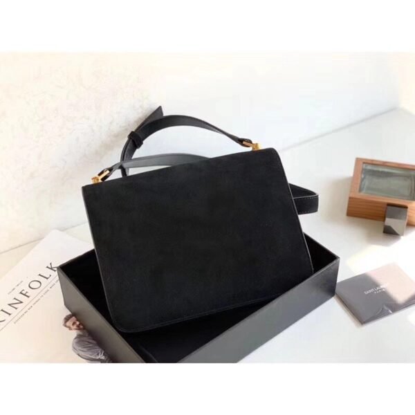 YSSL?Le Carre Satchel Black For Women 9in/23cm YSL