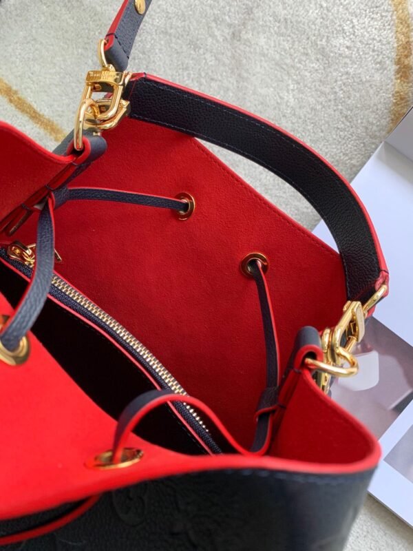LV NeoNoe MM Bucket Bag Monogram Empreinte Red For Women, Women¡¯s Bags, Shoulder Bags 10.2in/26cm LV