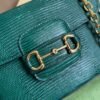 gg Horsebit 1955 Lizard Mini Bag Green For Women, Women’s Bags 8in/20cm gg? ?675801 LUZ0G 3154
