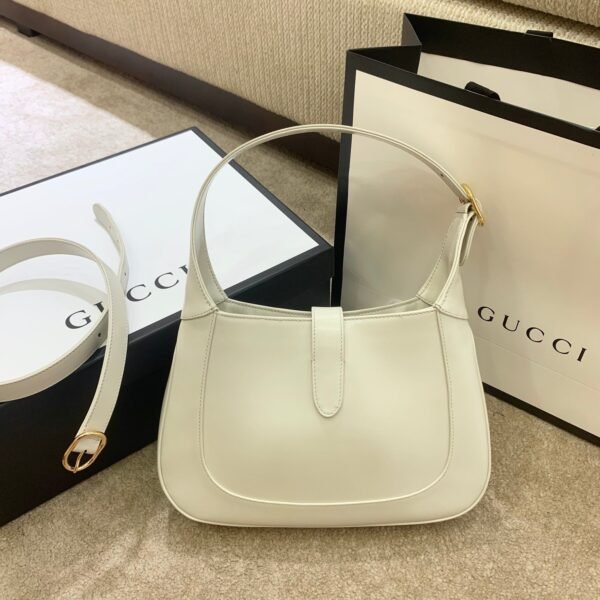 gg Jackie 1961 Small Shoulder Bag White For Women 10.8in/27.5cm gg 636709 10O0G 9022