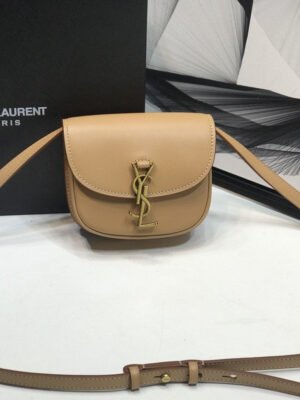 YSSL Kaia Small Satchel Brown For Women 7.2in/18.5cm YSL 619740BWR6W2725