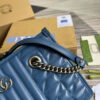 gg Marmont Medium Matelasse Tote Blue For Women, Women’s Bags 13.6in/34cm gg ??675796 UM8BF 4340