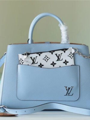 LV Marelle Tote MM Epi Bleu Nuage Blue For Women, Women¡¯s Handbags, Shoulder And Crossbody Bags 11.8in/30cm LV?