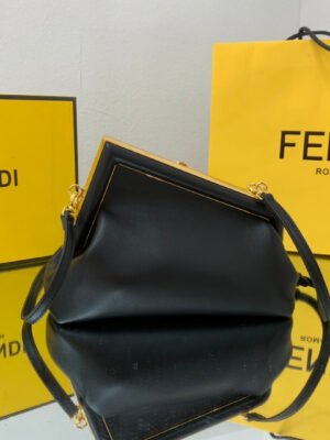 FI First Small Black For Women, HandBags, Shoulder And Crossbody Bags 10.2in/26cm FF 8BP129ABVEF0KUR