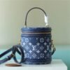 LV Cannes Monogram Denim By Nicolas Ghesquiere For Women, Women’s Bags, Shoulder And Crossbody Bags 6.7in/17cm LV