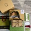 gg Jumbo gg Mini Bag Camel And Ebony Jumbo gg Canvas For Women? 8.9in/22.5cm gg 696075 UKMDG 2570