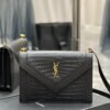 YSSL Gaby Satchel Bag In Black With Gold Toned Hardware For Women 10.2in/26cm YSl 695724DZEUW1000