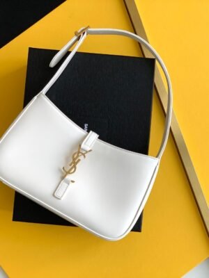 YSSL LE 5 ¨¤ 7 Hobo Bag White Material For Women 9in/23cm YSL 6572282R20W9207