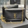 YSSL Kate Medium Reversible Chain Bag Black In Suede With Gold Hardware For Women 11.2in/29cm YSL